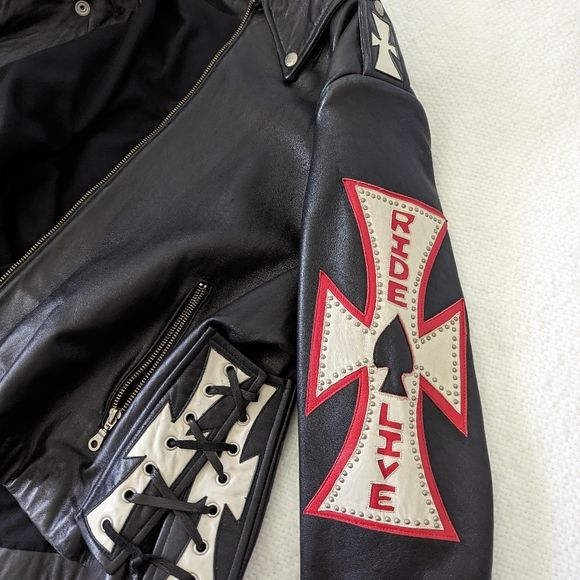 Custom Tribe America Leather Jacket - Picture 14 of 16